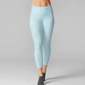 Tavi Noir 7/8 Leggings Powder Palm Light Blue Palm Tree Size Large